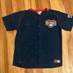 Nike Kids Navy Blue Washington Nationals Jersey
